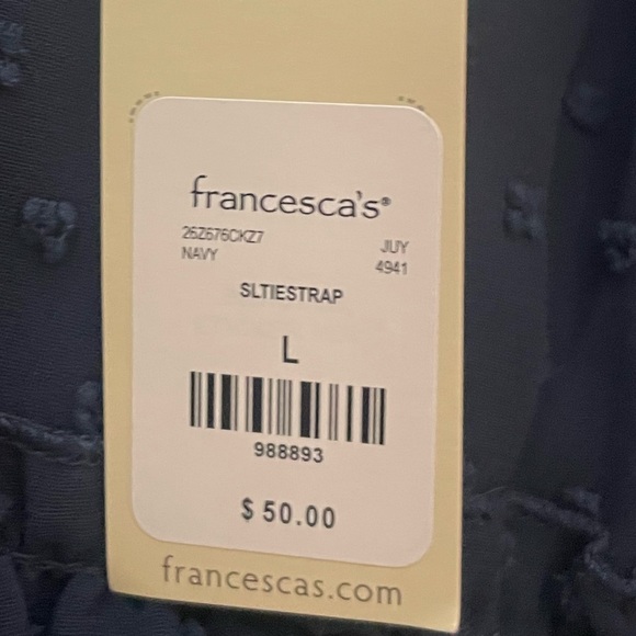 NWT Francesca’s Tie Dress - Picture 3 of 3